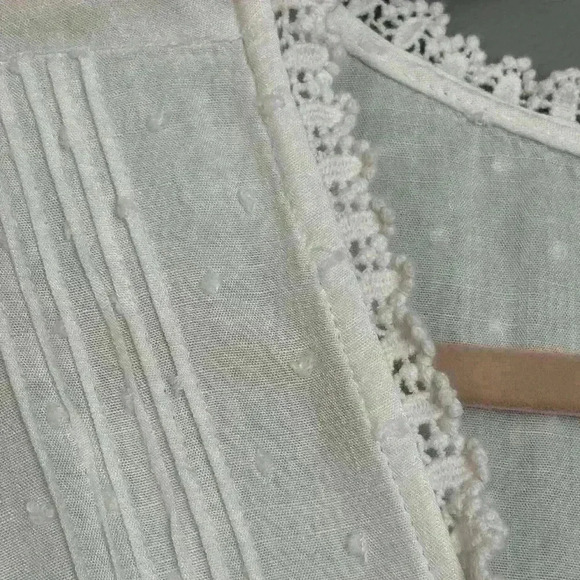 Francesca's Destiny Swiss Dot Wrap Blouse (N4) - Picture 5 of 8